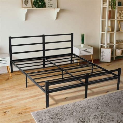 queen metal bed frame for split box spring|affordable queen box springs.